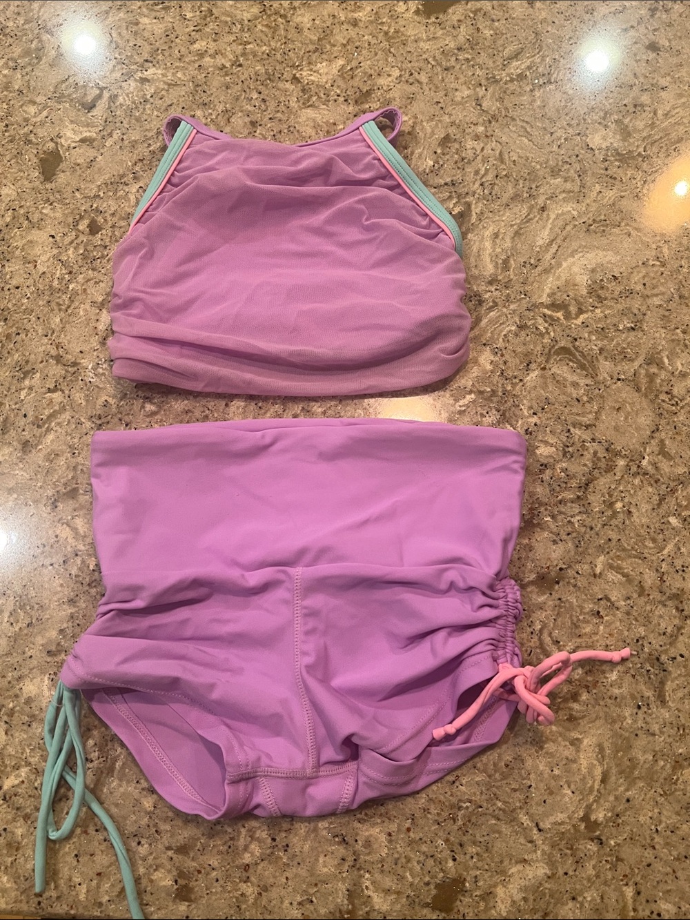 California Kisses Girls' Lavender Two-Piece Dancewear Set